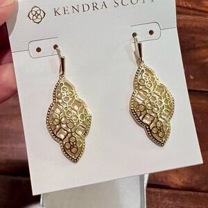 Kendra Scott Abbie Gold Drop Earring